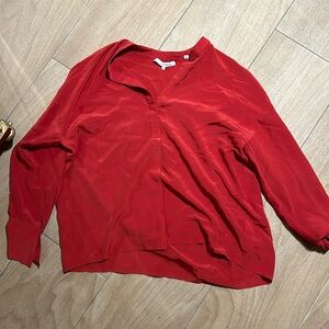 Vince Red Blouse